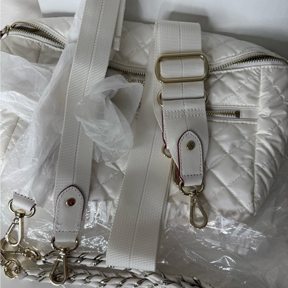 MZ Wallace White Quilted Crossbody Bag - Picture 8 of 11